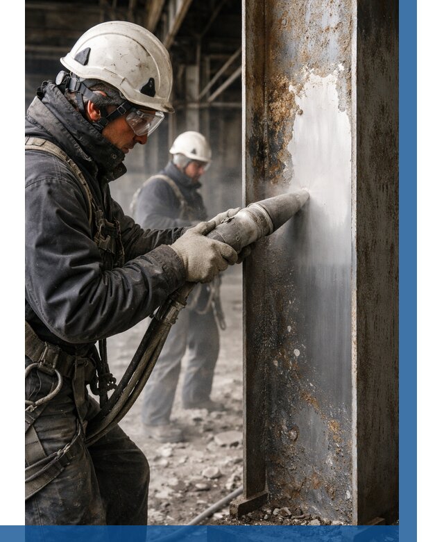 Удаление старой краски с металла в Кумертау от 459 р. | ВЫСОТНИК-Кра