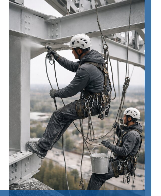 Покраска металлоконструкций на высоте в Кумертау 357 р |ВЫСОТНИК-Кра