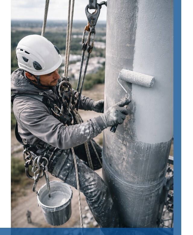 Покраска мачт связи под ключ в Кумертау от 868 р. | ВЫСОТНИК-Кра