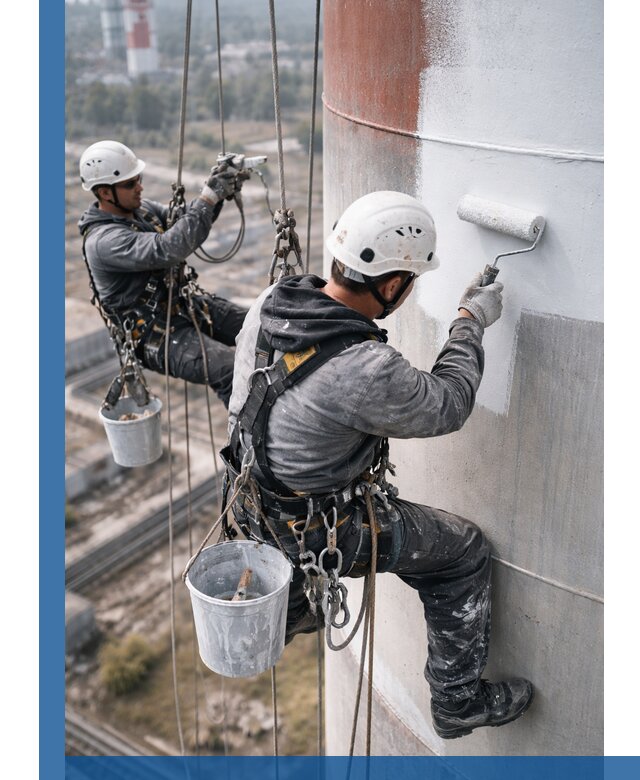Покраска дымовых труб в Кумертау: антикоррозийная защита и восстановление