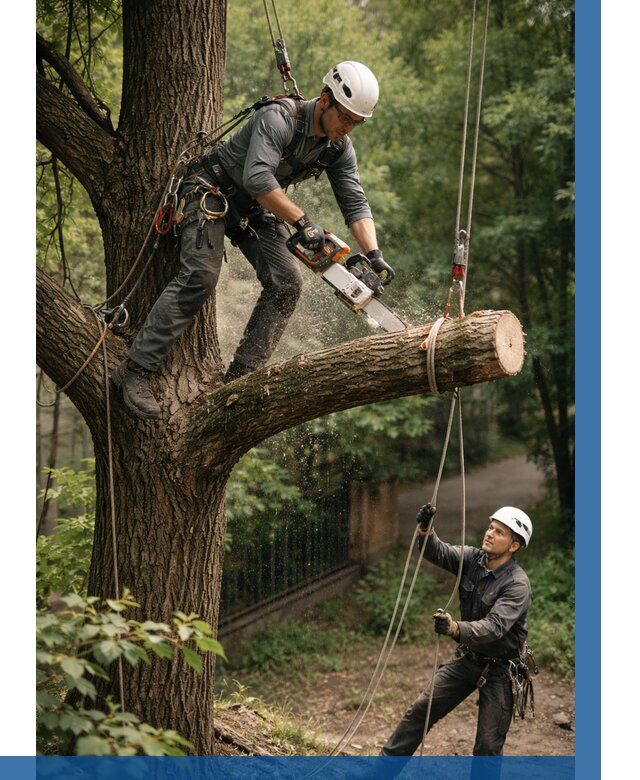 Спил деревьев альпинистами в Кумертау от 8167 р. | ВЫСОТНИК-Кра