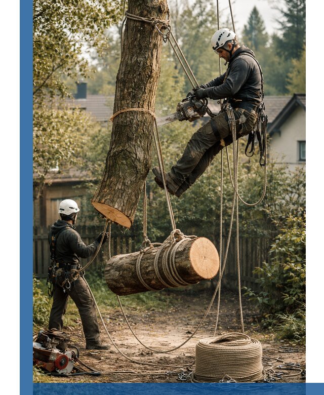 Валка деревьев частями в Кумертау, безопасно и аккуратно