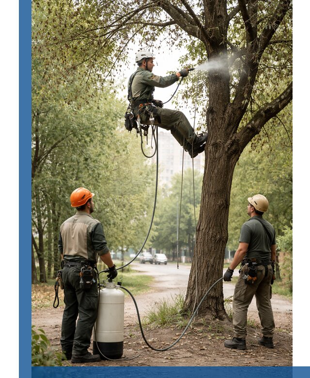 Обработка деревьев от вредителей в Кумертау профессиональная защита