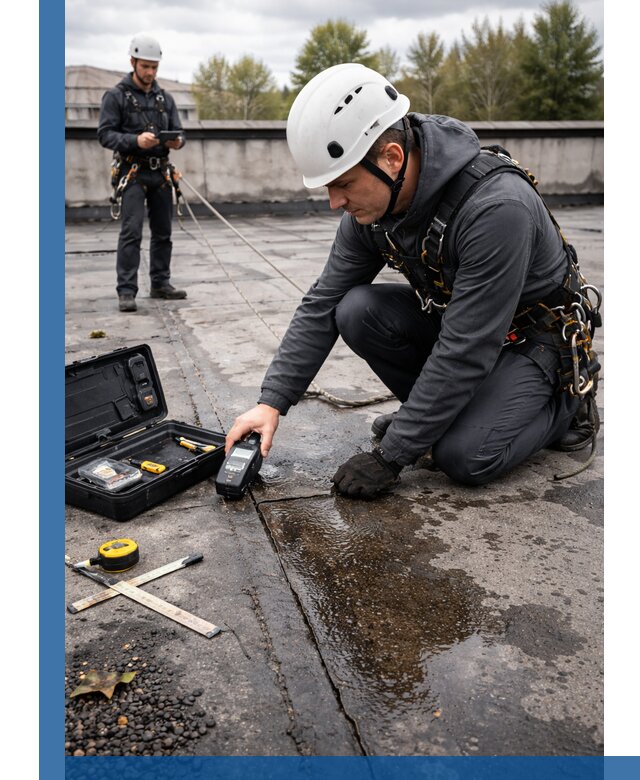 Обследование кровли на протечки и выявление дефектов в Кумертау