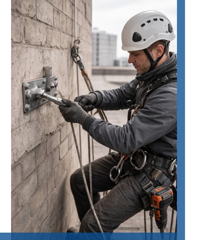 Установка анкерных точек в Кумертау от 3573 р. | ВЫСОТНИК-Кра