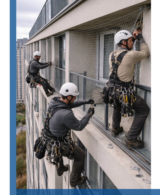 Профессиональный монтаж защитной сетки от птиц в Кумертау